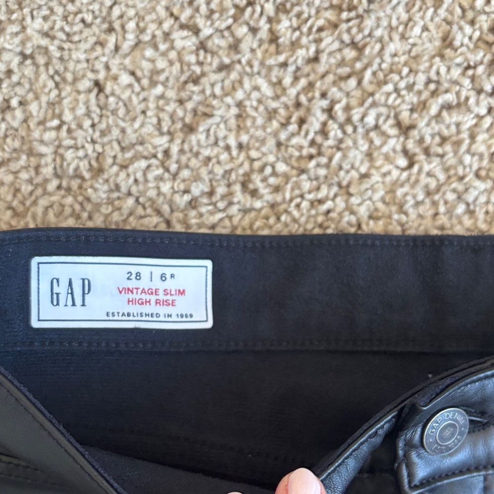 GAP Black Vintage Slim Jeans